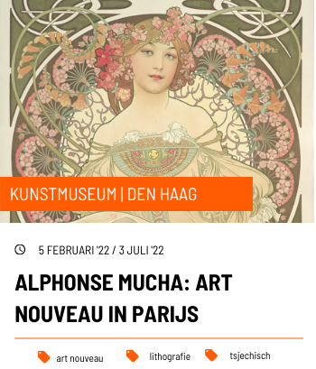tentoonstellingsagenda kunstmuseum alphonse mucha art nouveau in parijs