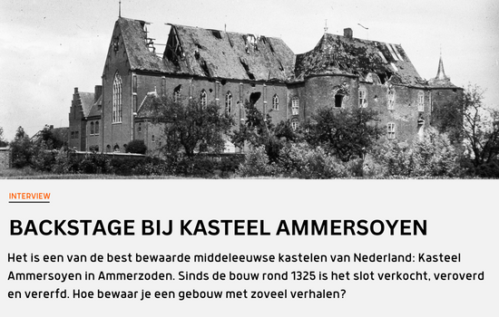 kasteel ammersoyen, interview, blog, museumblog